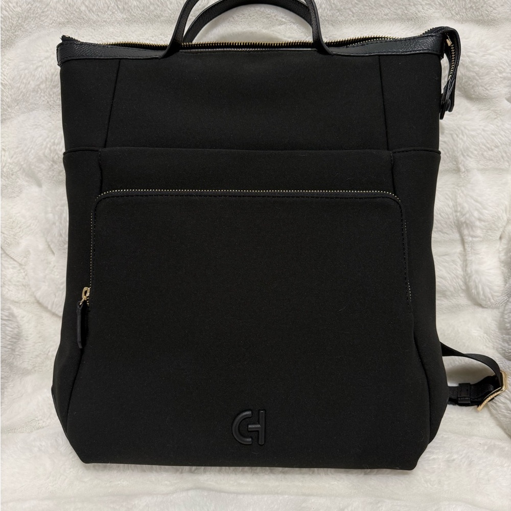 Women's Cole Haan Grand Ambition Neoprene Backpack – Black | Like New